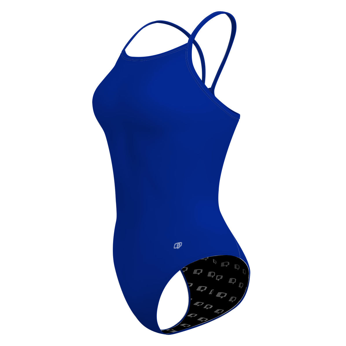 Solid Royal Blue - Solid Skinny Strap Swimsuit