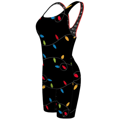 Christmas lights - Classic Strap Long Knee Women Jammer
