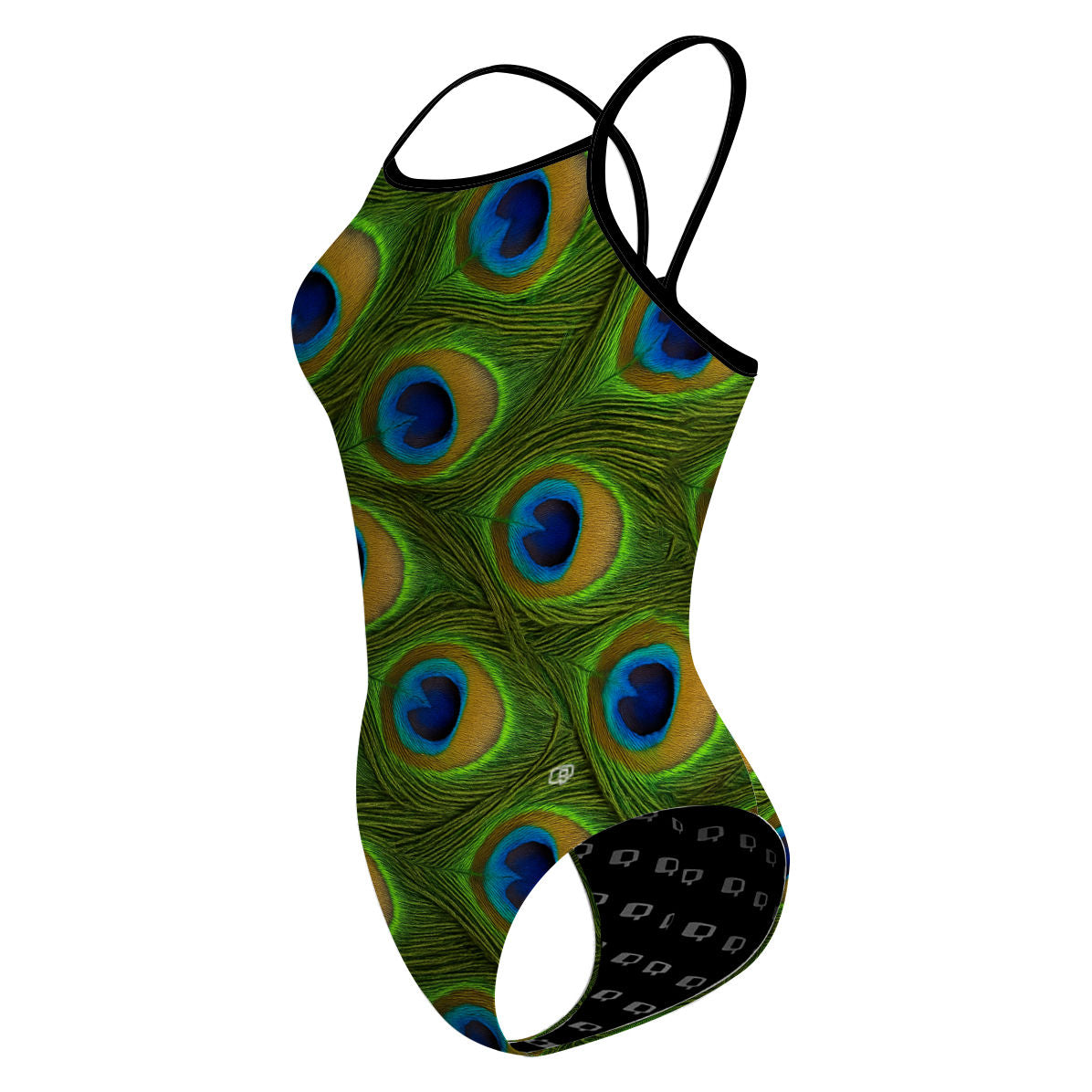 Peacock Dreams - Skinny Strap Swimsuit