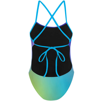Fade Lagoon - Traje de Baño Tieback de Una pieza
