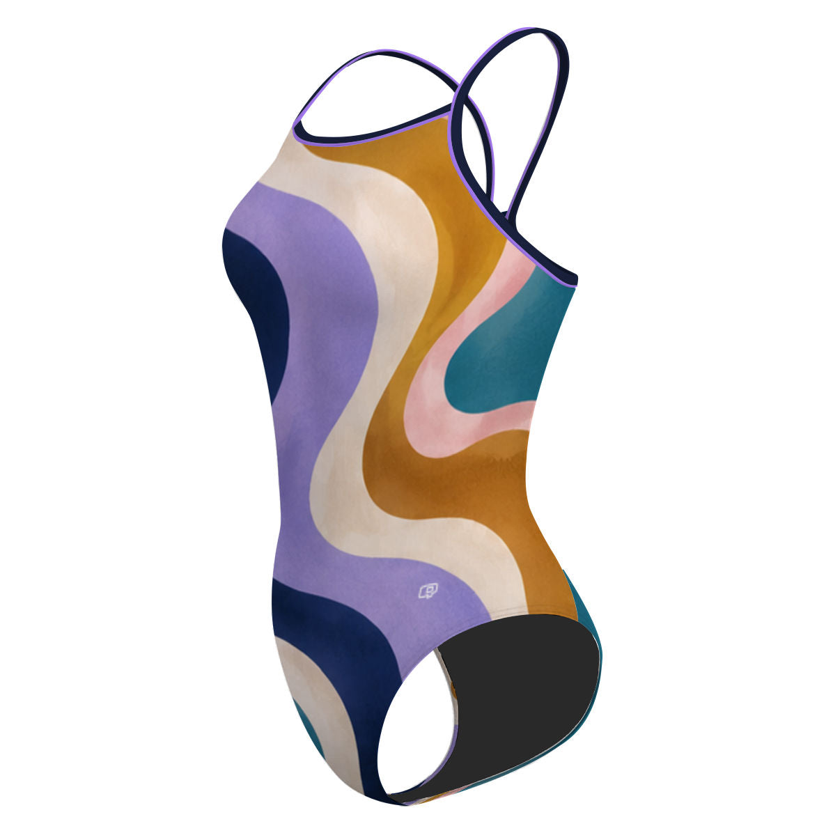 Retro Wave - Traje de baño Skinny strap