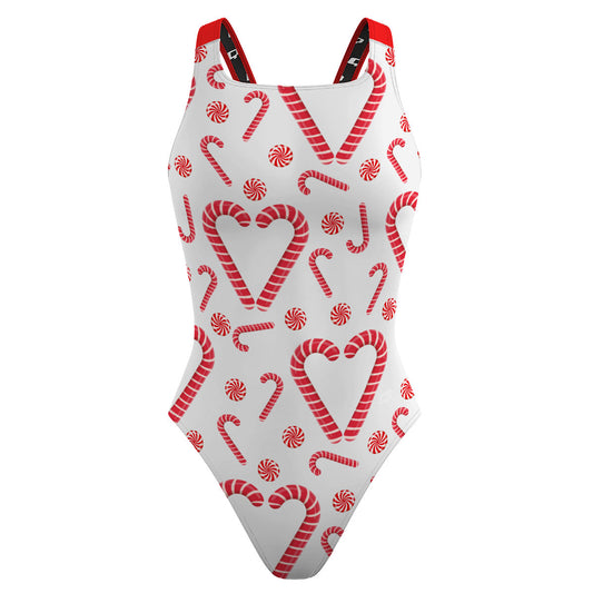 Candy Canes - Classic Strap Swimsuit