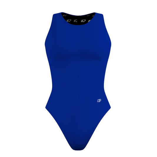 Solid Royal Blue - Solid Women's Waterpolo Swimsuit Classic Cut