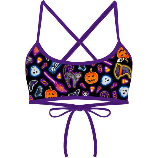 Halloween Trick or Treat - Ciara Tieback Bikini Top