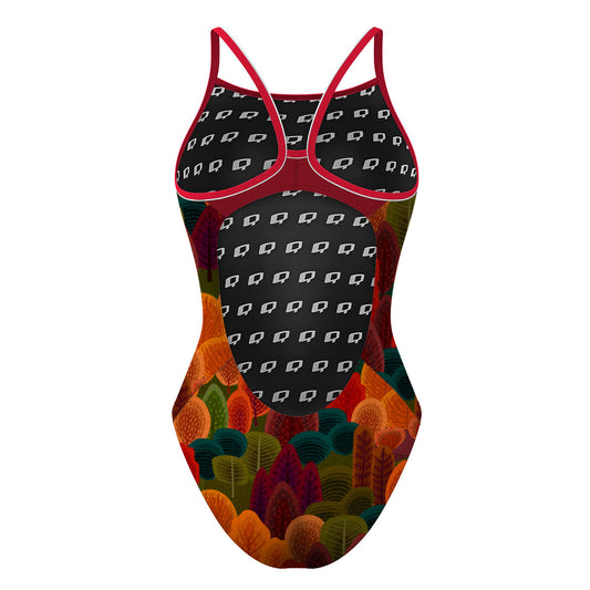 Colorful Trees - Skinny Strap Swimsuit