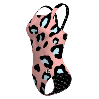 Peachy Leopard - Classic Strap Swimsuit