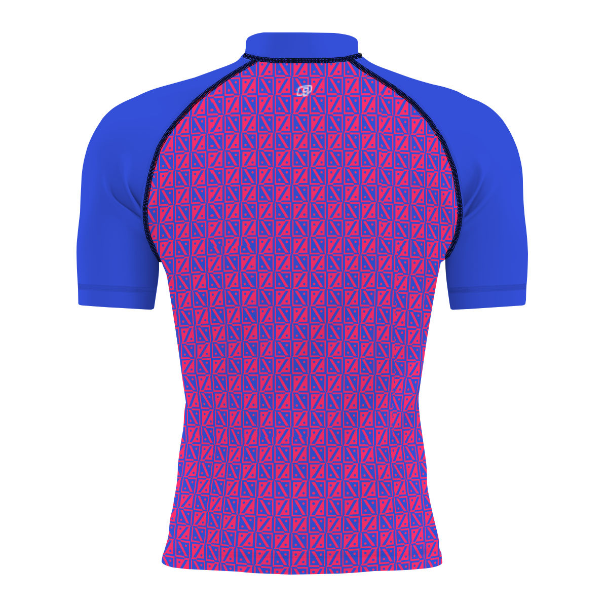 Diamond Grid - Surf Rash Guard UPF50+ de Manga Corta para Hombre