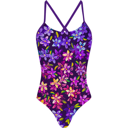 Fairy Flowers - Traje de Baño Tieback de Una pieza