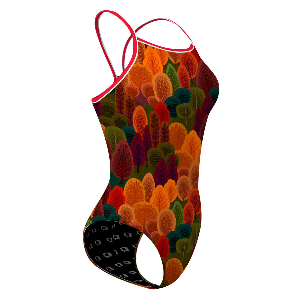 Colorful Trees - Skinny Strap Swimsuit