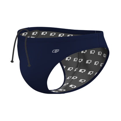 Solid Navy - Solid Waterpolo Brief Swimsuit