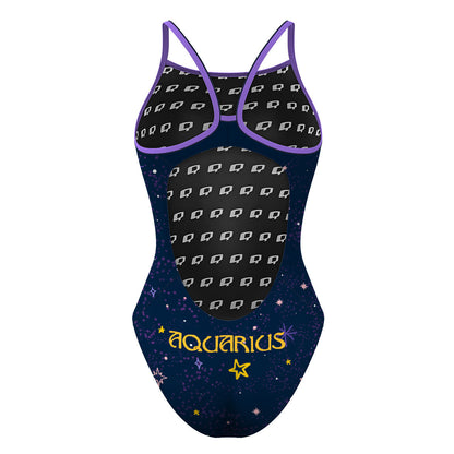 Aquarius - Skinny Strap Swimsuit