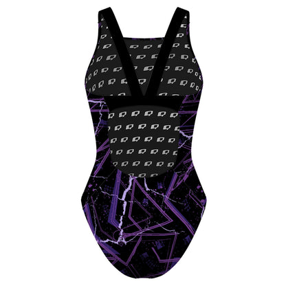 Linepurple - Classic Strap Swimsuit