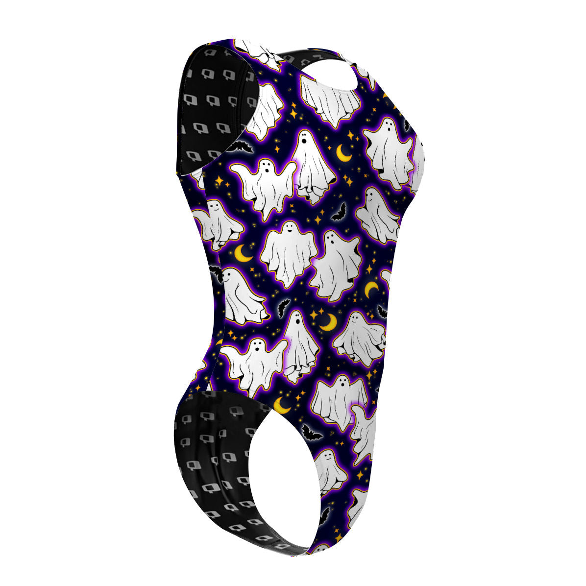 Boo-Tiful Night - Women's Waterpolo Swimsuit Cheeky Cut