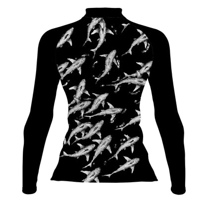 Shark Shiver - Women's Surf UPF50+ Long Sleeve Rash Guard