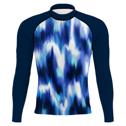 Marbled Movement - Surf Rash Guard UPF50+ de Manga Larga para Hombre