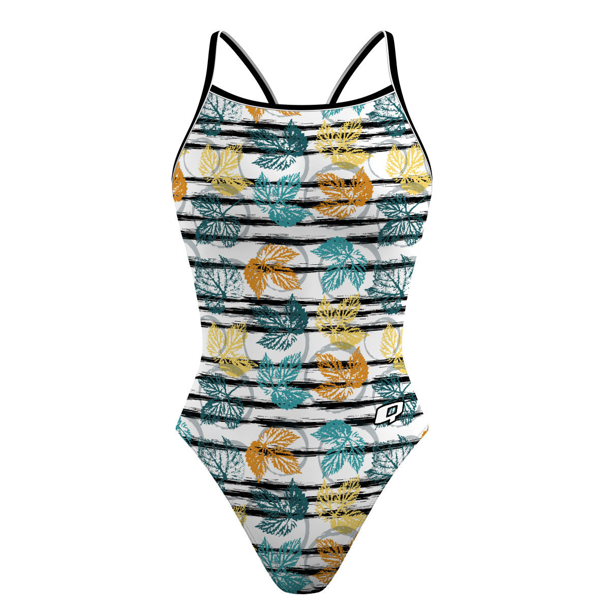 Watercolor Leafs - Skinny Strap Swimsuit