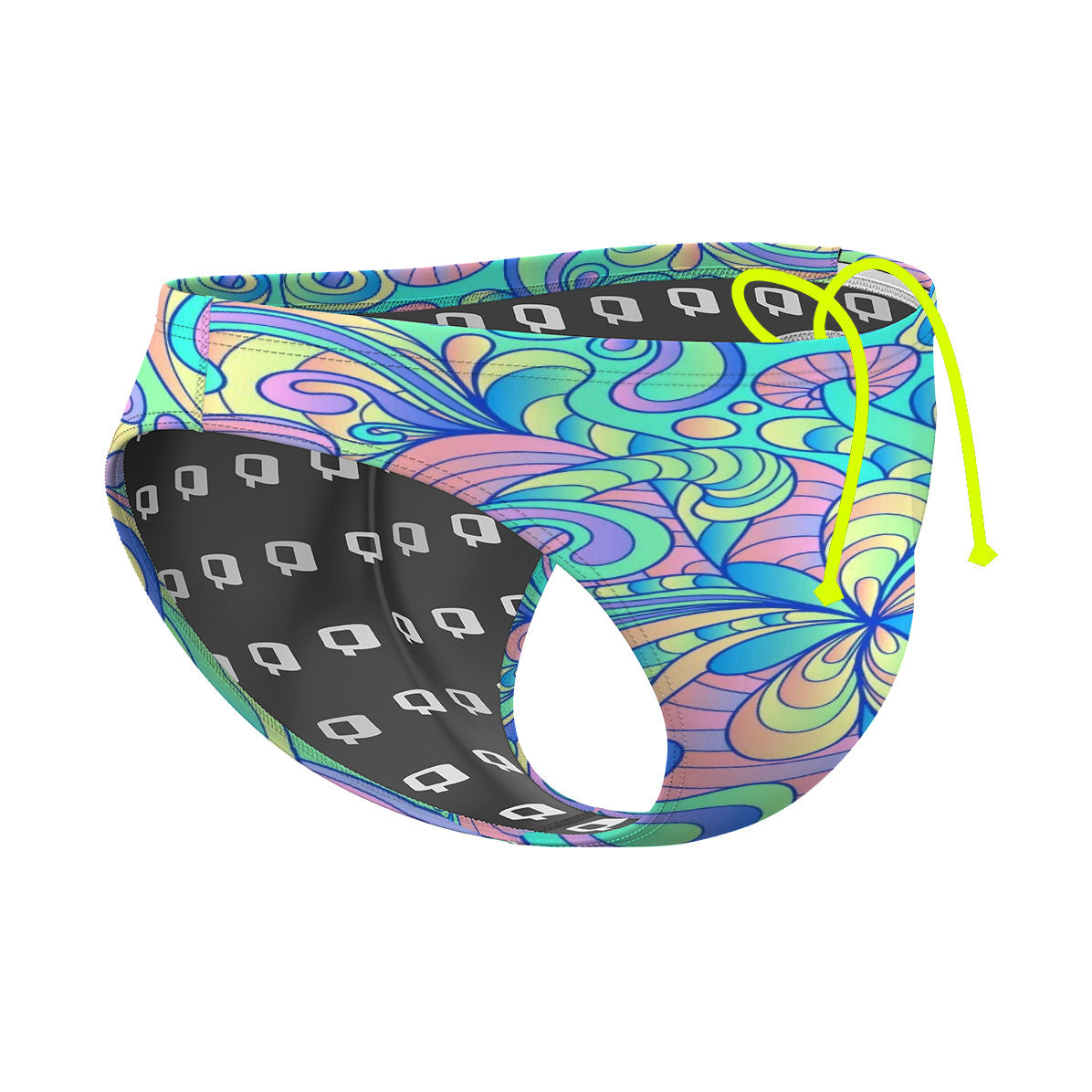 Rainbow Mushrooms - Waterpolo Brief Swimsuit