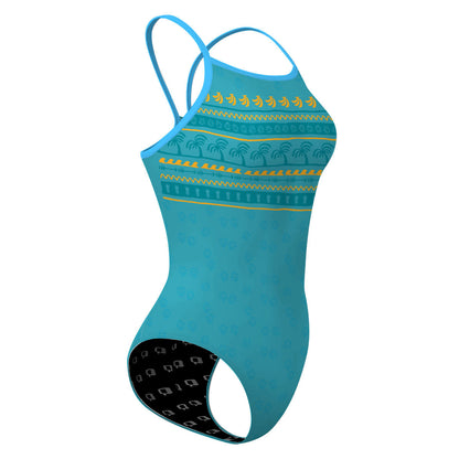 Banana palm - Skinny Strap Swimsuit