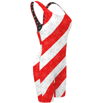 Candy Canes - Classic Strap Long Knee Women Jammer