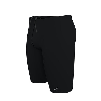 Solid Black - Solid Jammer Swimsuit