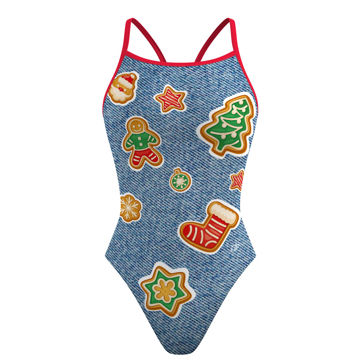 Patches - Skinny Strap Swimsuit