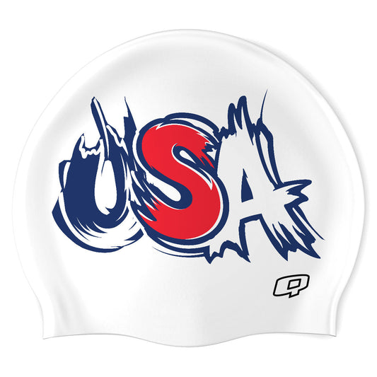 USA 01 - Silicon Swimming Cap