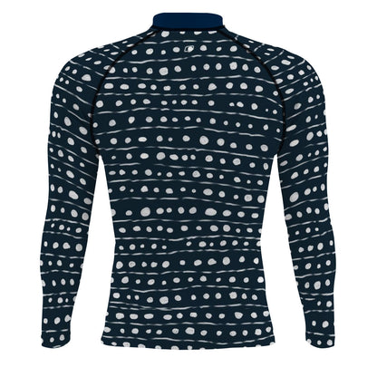 Playera Tiburon Ballena - Surf Rash Guard UPF50+ de Manga Larga para Hombre
