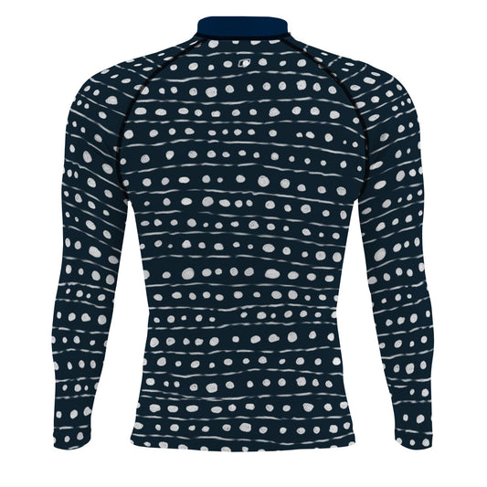 Polka Sea  - Surf Rash Guard UPF50+ de Manga Larga para Hombre