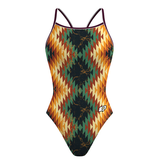 Tribal Fall - Skinny Strap Swimsuit