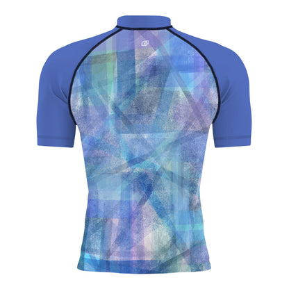 Abstract Particles - Surf Rash Guard UPF50+ de Manga Corta para Hombre