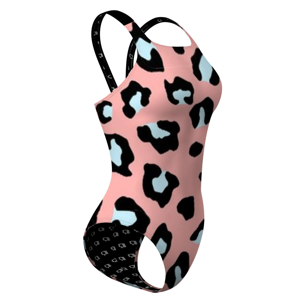 Peachy Leopard - Classic Strap Swimsuit