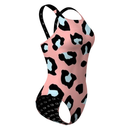 Peachy Leopard - Classic Strap Swimsuit