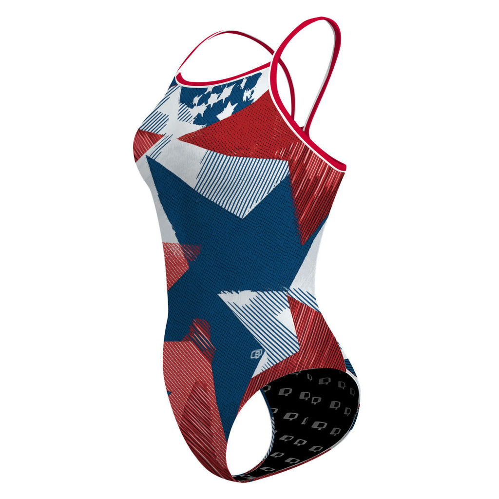 Star Spangled Magic - Skinny Strap Swimsuit