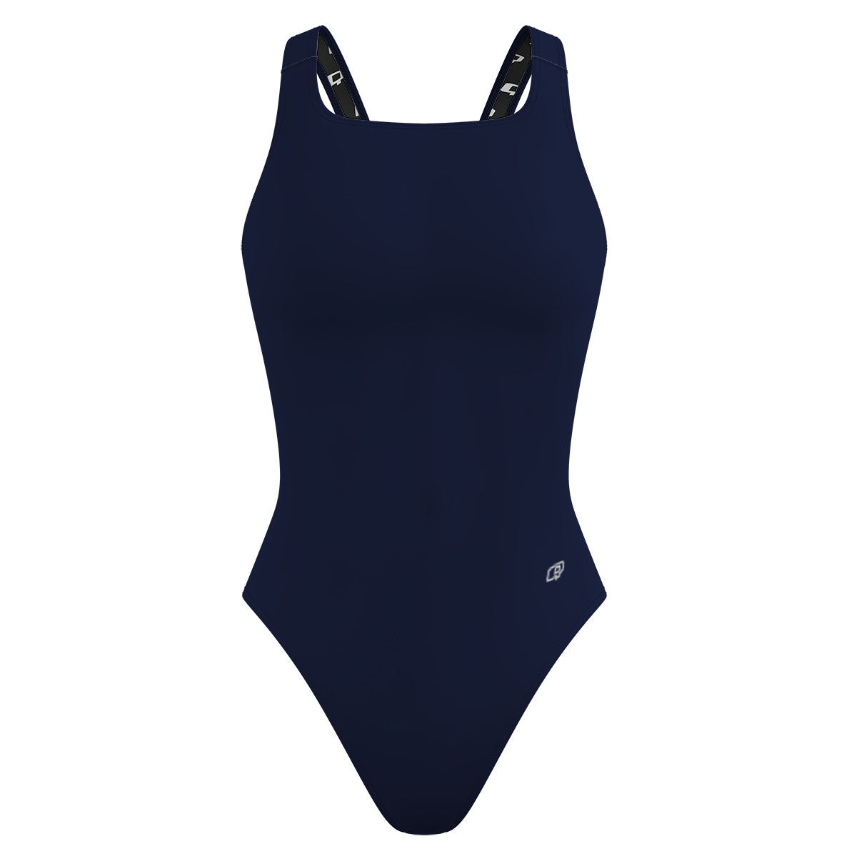 Solid Navy - Solid Classic Strap Swimsuit