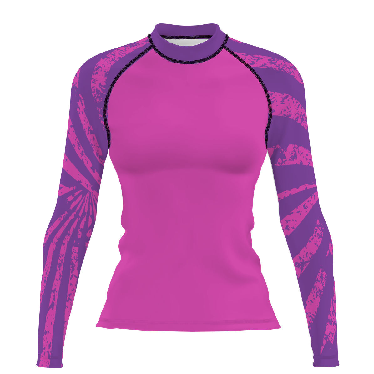 Purple Stripes - Women's Surf UPF50+ Long Sleeve Rash Guard