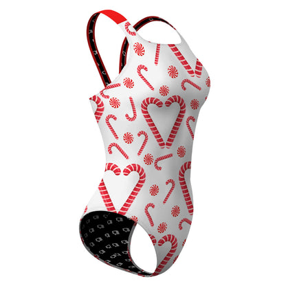 Candy Canes - Classic Strap Swimsuit