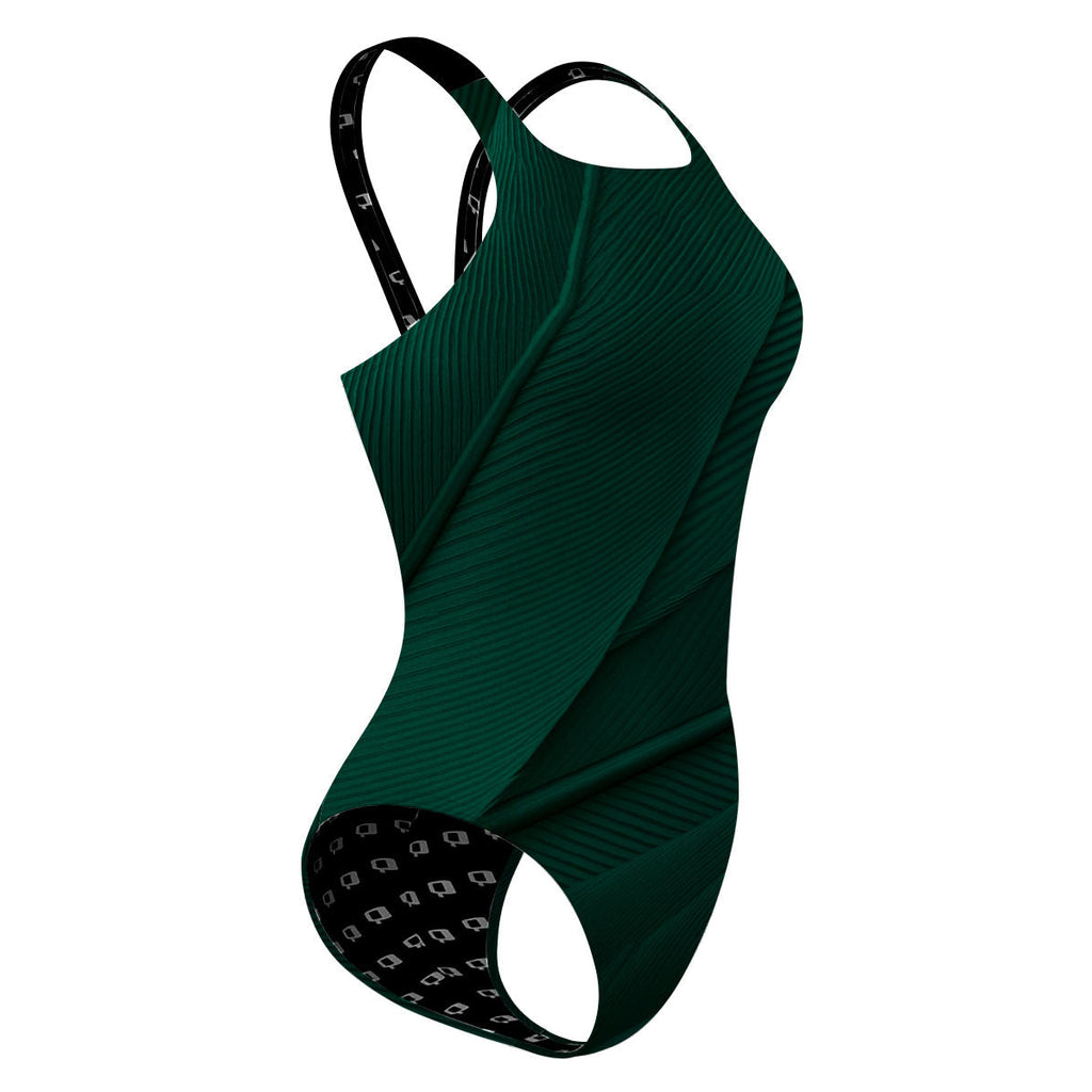 Green Feathers - Classic Strap Swimsuit