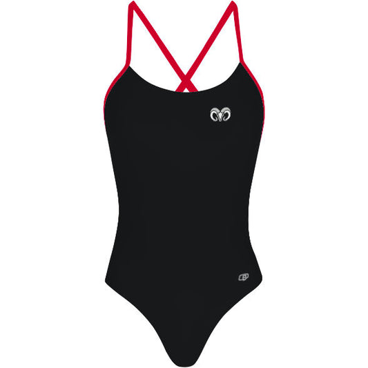 Grecia - Solid Tieback One Piece Swimsuit - PERSONALIZED