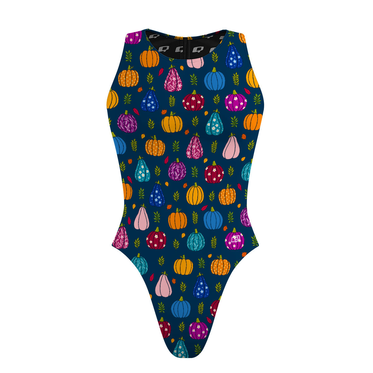 Groovy Gourds - Women's Waterpolo Swimsuit Cheeky Cut