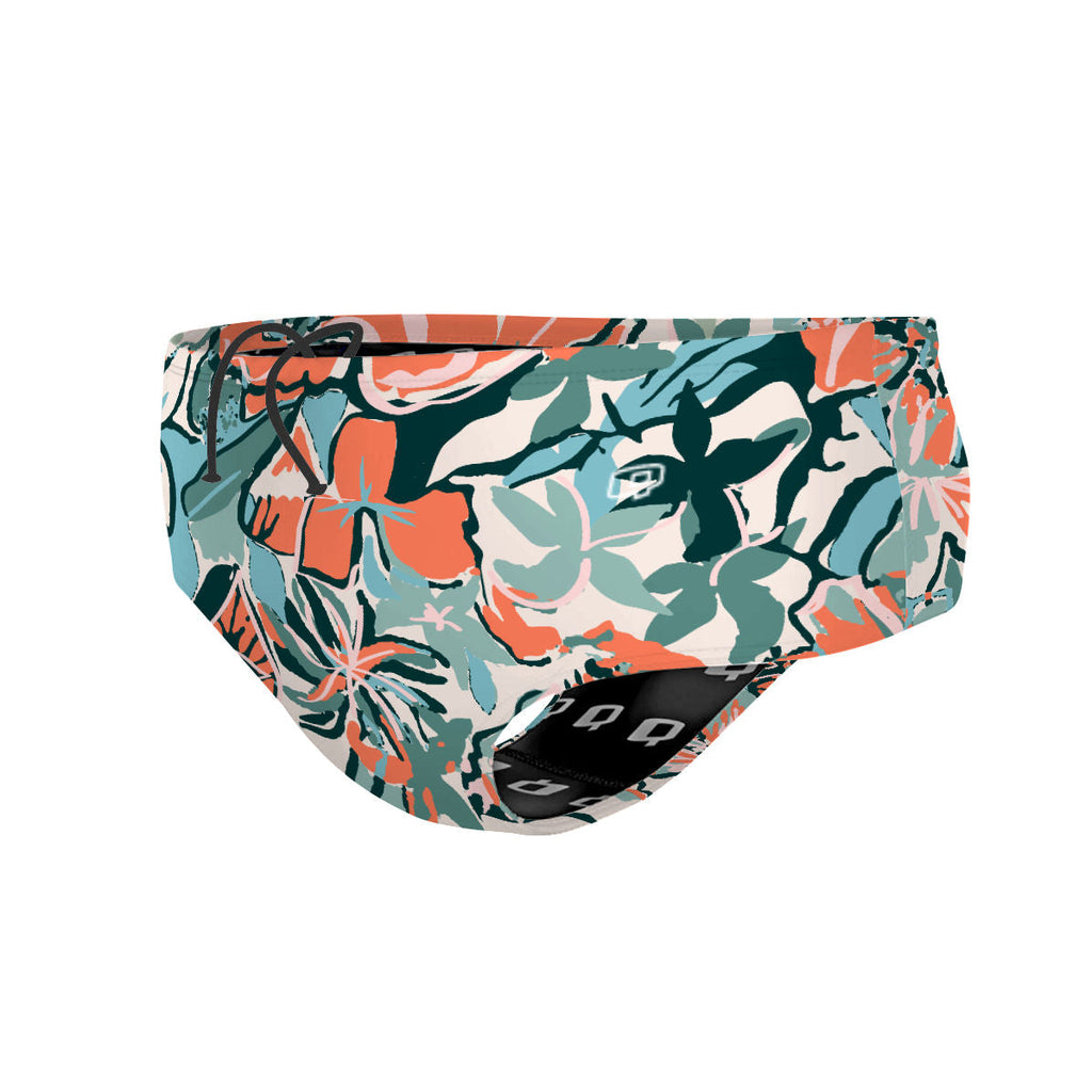 Pink Flora - Classic Brief Swimsuit