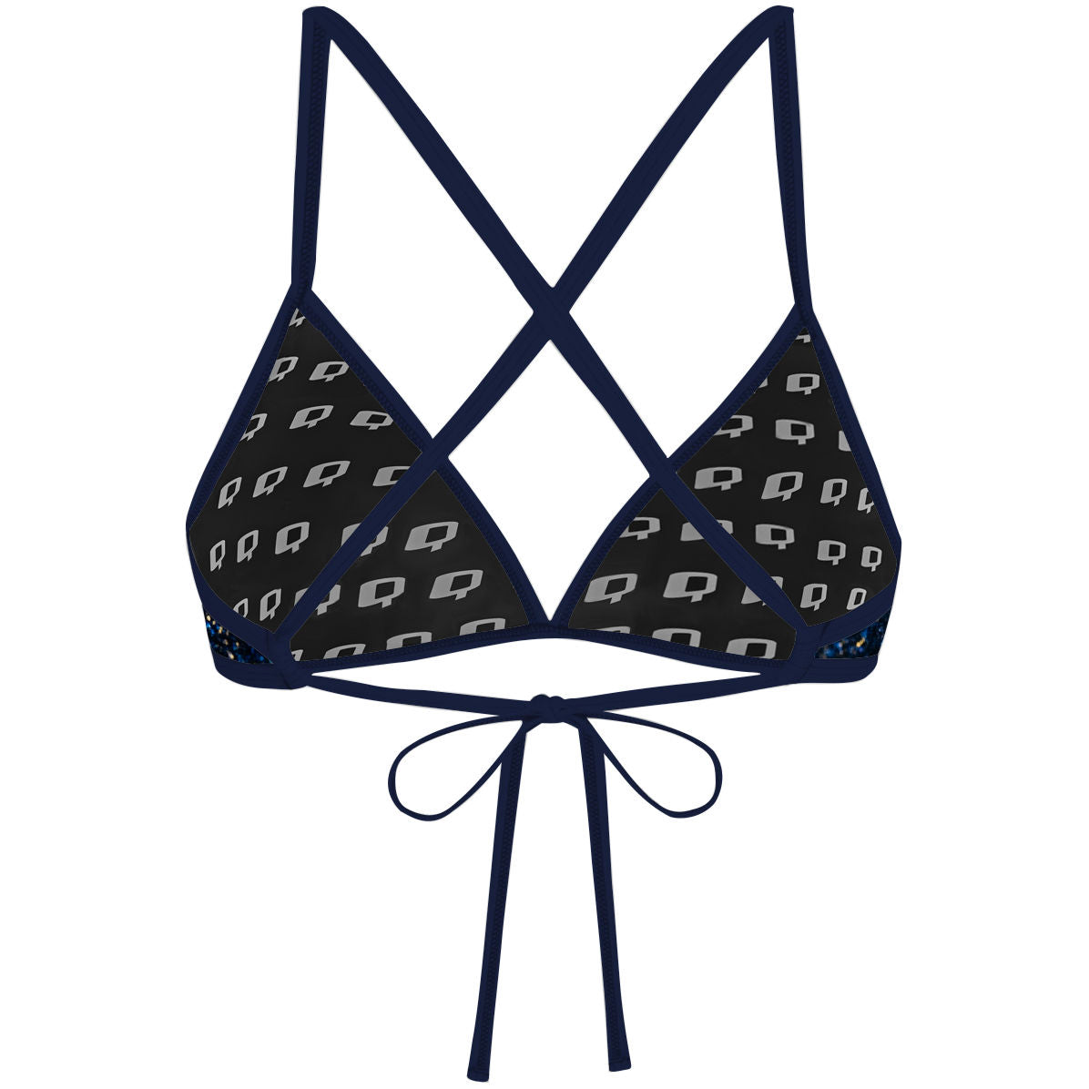 Cosmic Glitter - Tieback Bikini Top