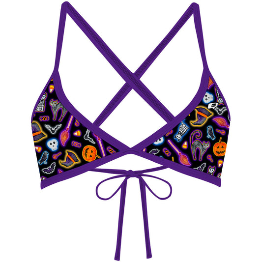 Halloween Trick or Treat - Tieback Bikini Top