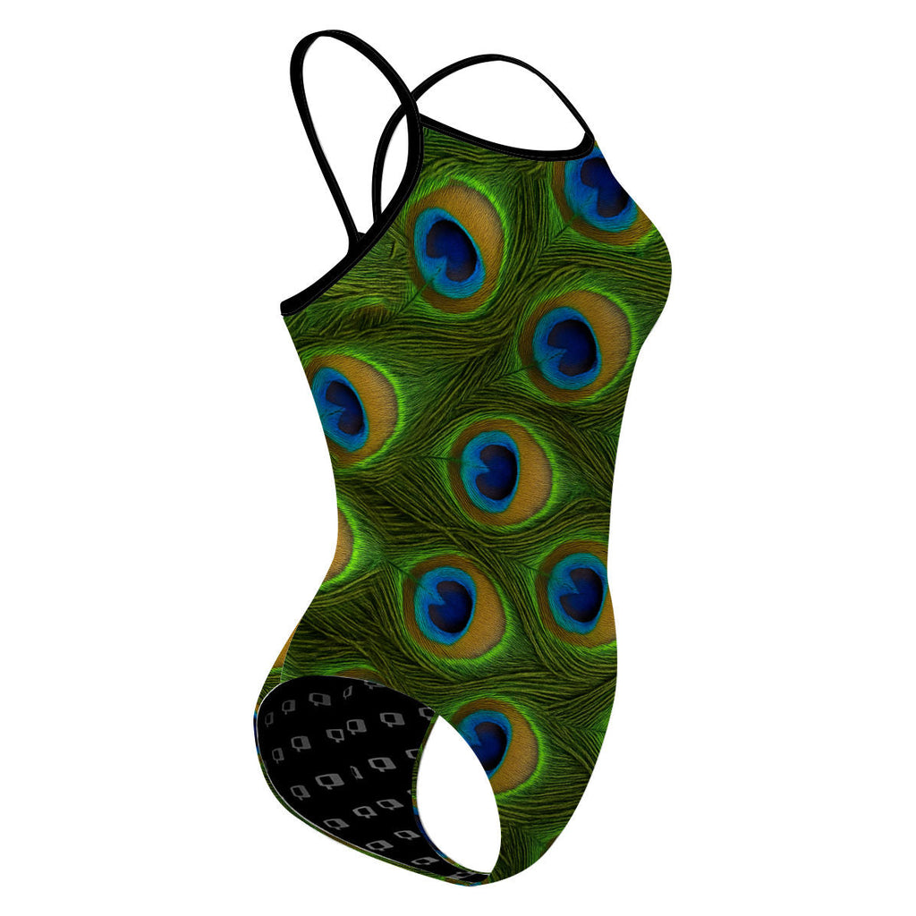 Peacock Dreams - Skinny Strap Swimsuit