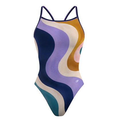 Retro Wave - Traje de baño Skinny strap