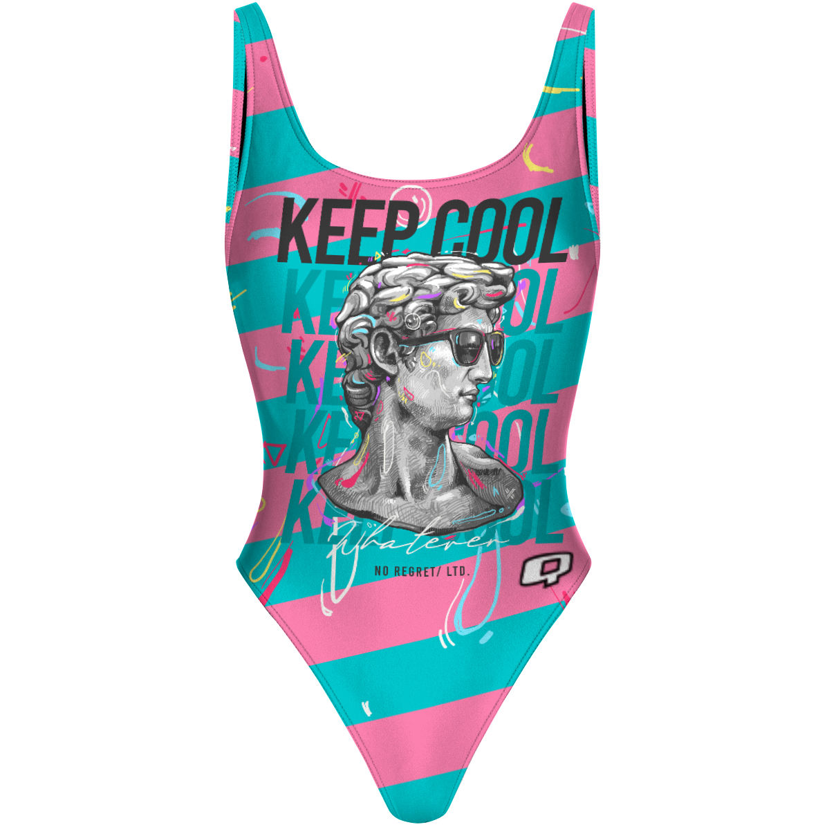 Keep Cool - High Hip One Piece Swimsuit