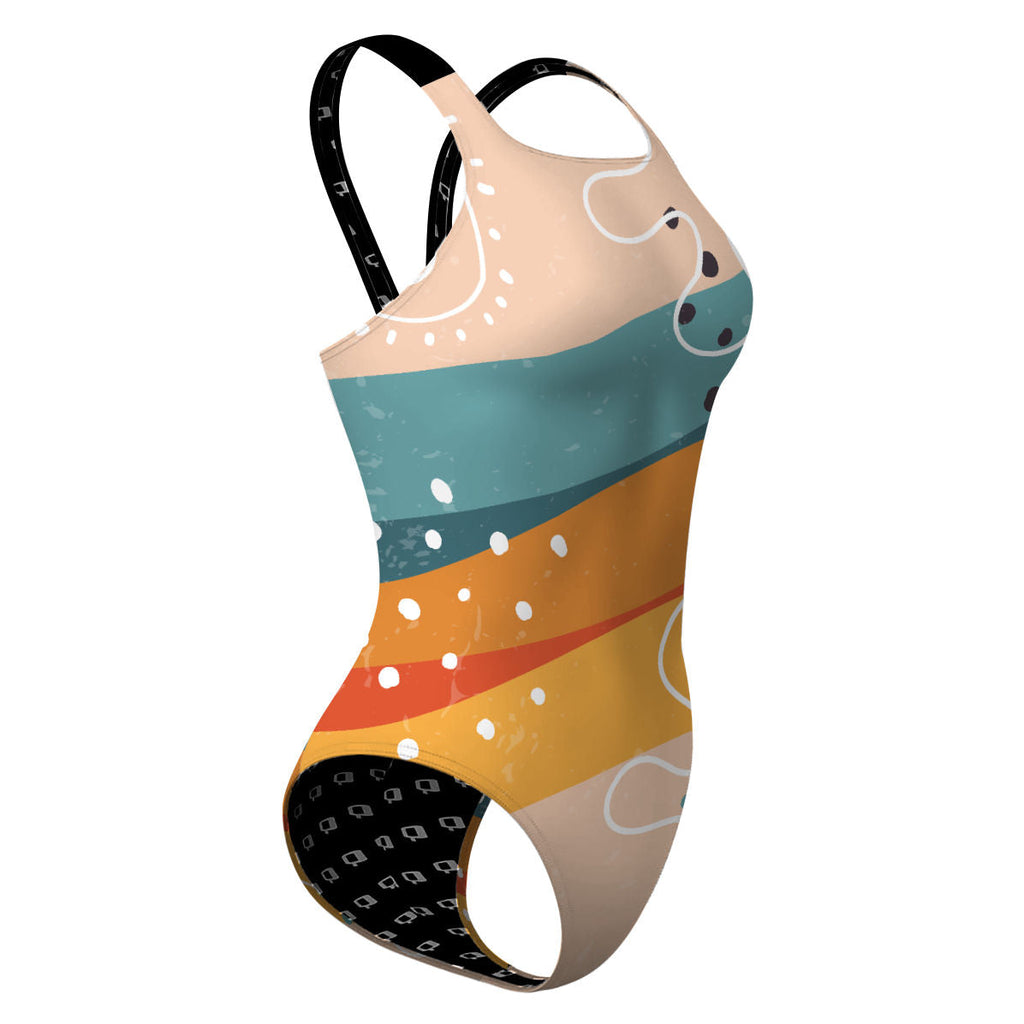 Sunset Stripes - Classic Strap Swimsuit