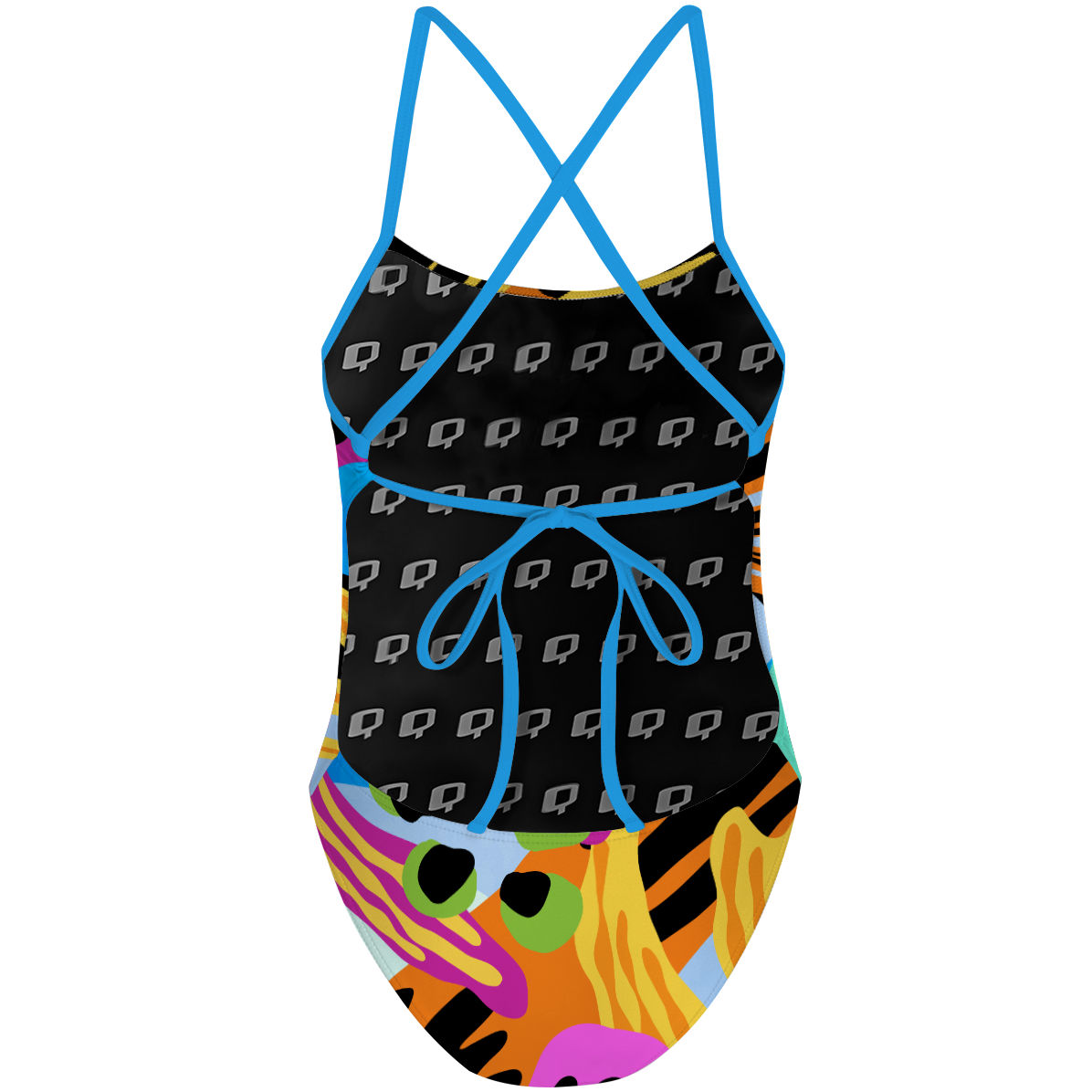 Underwater Spring - Tieback One Piece Swimsuit