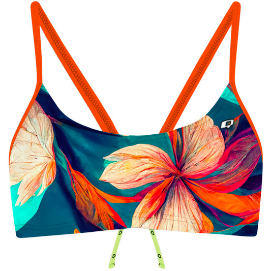 Wild Flowers - Bandeau Bikini Top