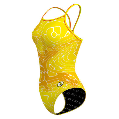 Trippy Beehive - Skinny Strap Swimsuit