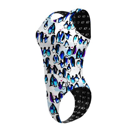 You are my Penguin - Women Waterpolo Swimsuit Cheeky Cut